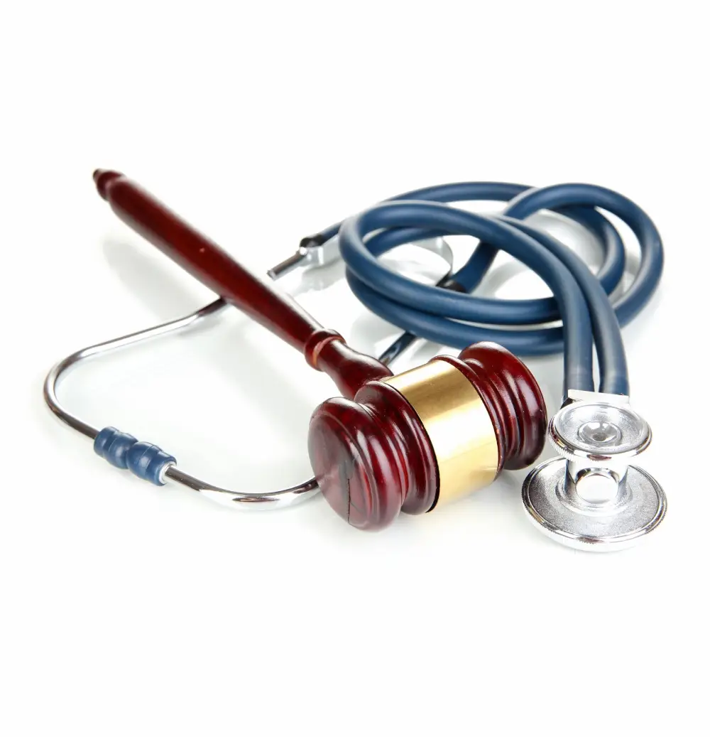 Stethoscope and court hammer